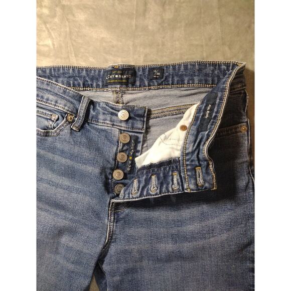 Lucky Brand Jeans Womens Blue Light Wash Ava Mid Rise Button Fly Ankle 10/30 - Picture 5 of 11